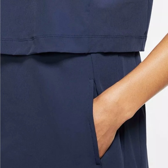 Nike Flex Ace DriFit Obsidian Tennis Golf Active Dress Navy Blue Size Small - Picture 4 of 9